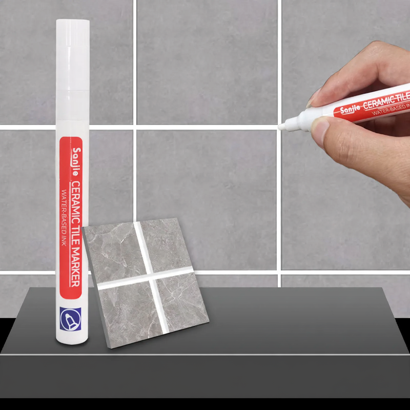 Grout pen for ceramic tiles, waterproof