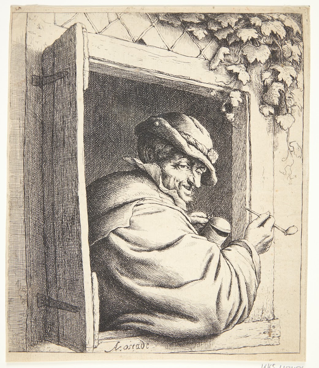 The smoker in the window 1667