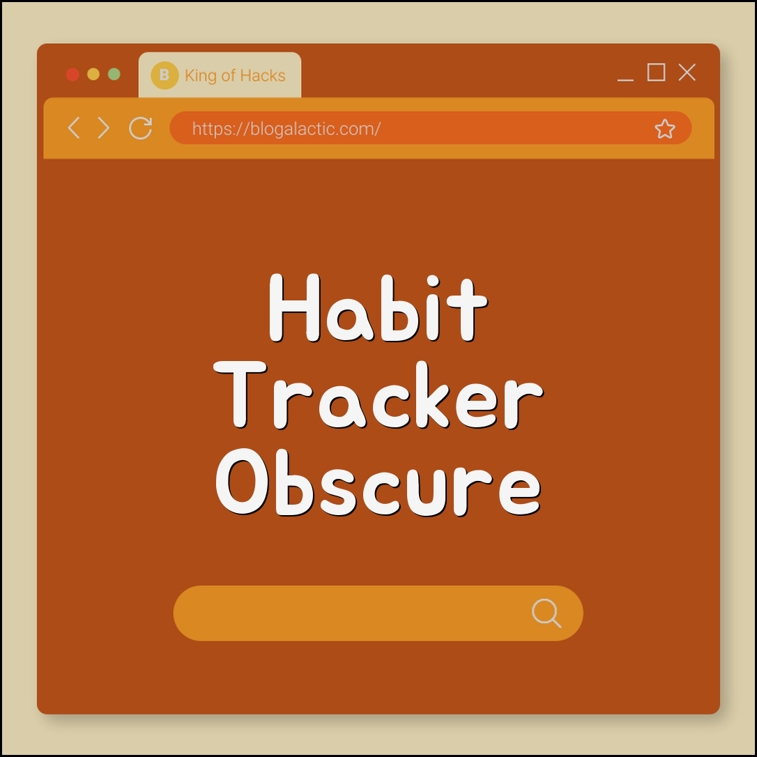 Habit tracker obscure visuals (heatmap, grid, modular)