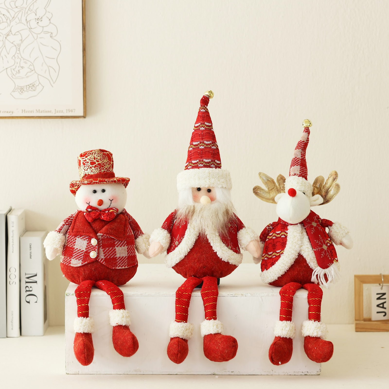 Decorative fabric gnome figure for Christmas
