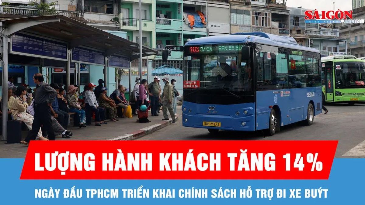 Ngày đầu TPHCM triển khai chính sách hỗ trợ đi xe buýt, lượng hành khách tăng 14% - Báo Sài Gòn Giải Phóng