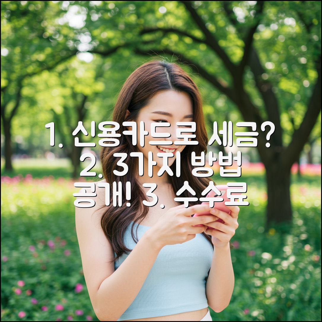 신용카드로 세금 납부? 3가지 방법 & 수수료 공개!