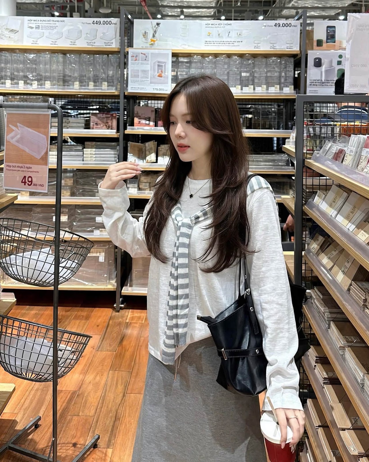 Áo thun dài tay thêu ngựa XONXEN SHOP 6900 – Image 2