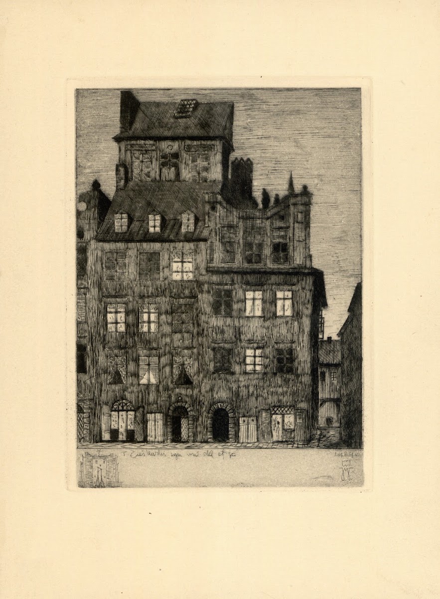 Kamienice na rogu Krzywego Koła 1929
