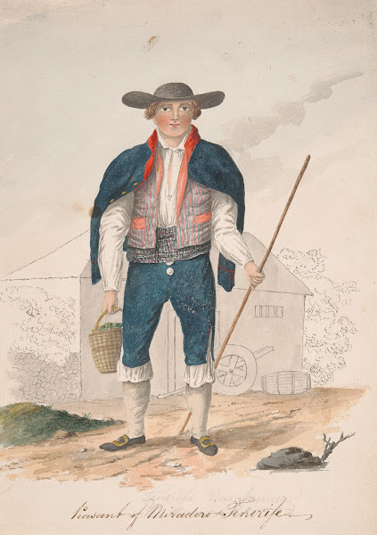 Peasant of Miradero Tenerife between 1823 and 1828