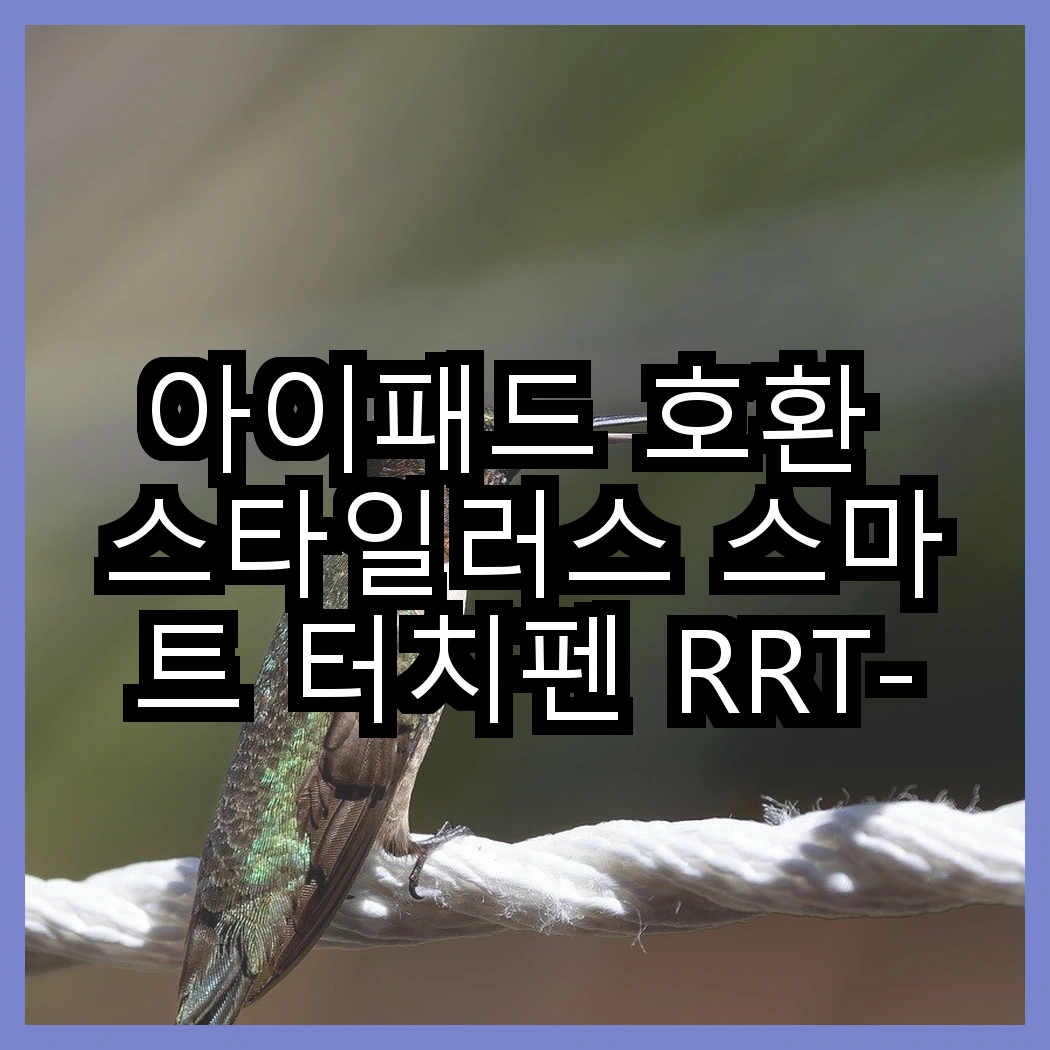 아이패드 호환 스타일러스 스마트 터치펜 RRT-412 vs 에어팟 프로2 실리콘 이어팁, 어떤 선택이 더 편할까? 썸네일