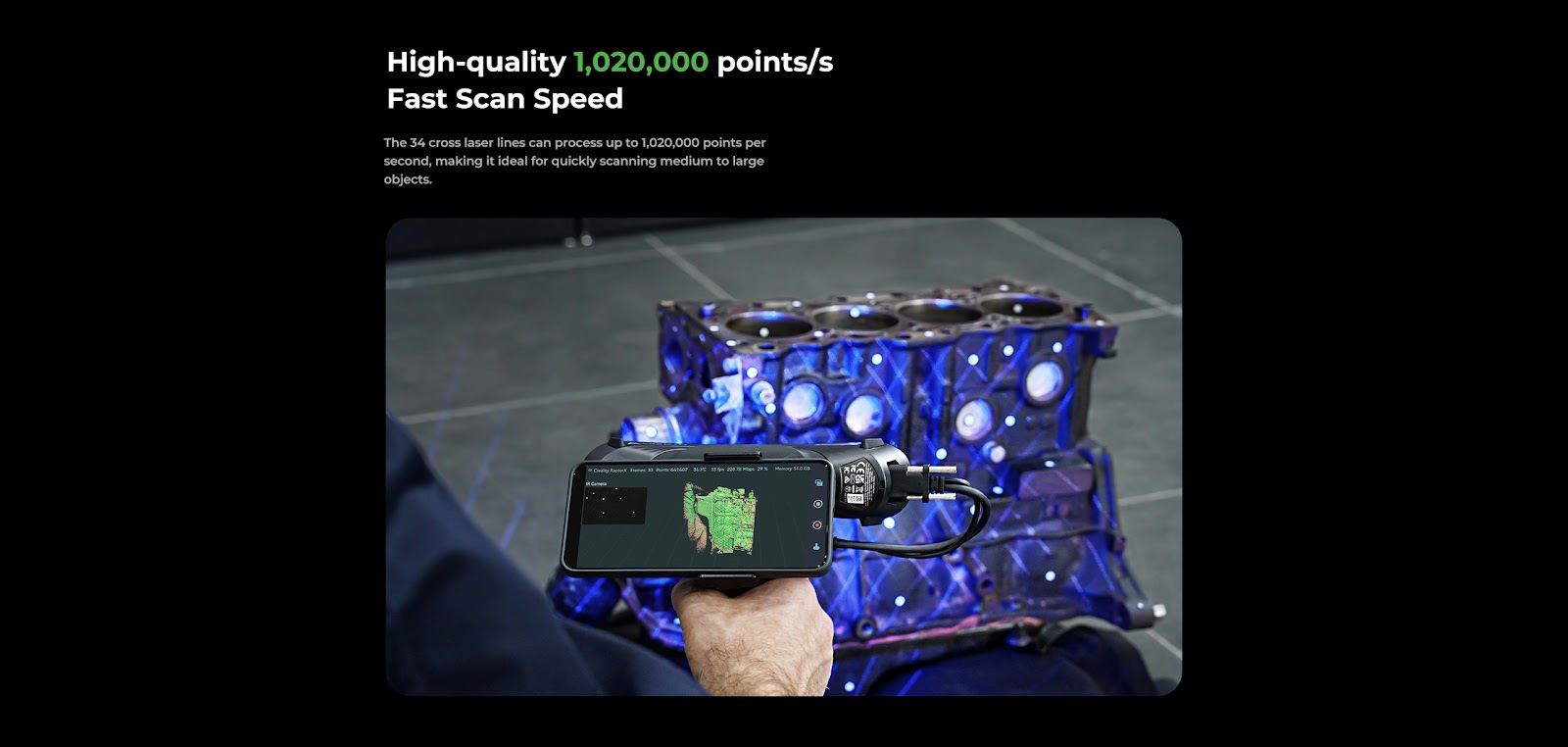 Creality CR-Scan Raptor X 3D Scanner