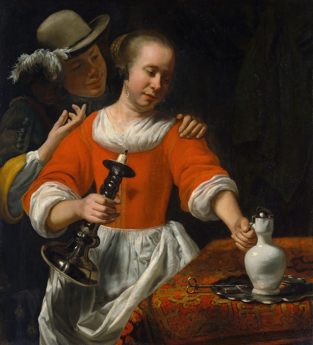 A Young Woman and a Cavalier early 1660s