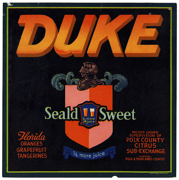 Duke Citrus Label 1940s