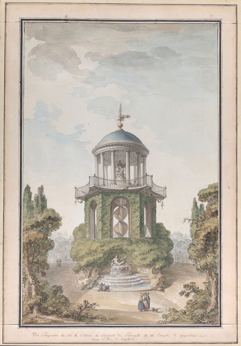 Design for the Temple of Apollo in the Gardens of the Chateau dEnghien Belgium 1