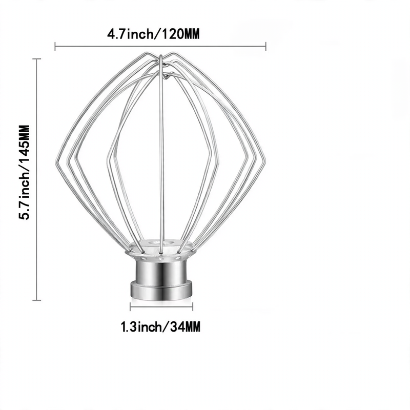 Mixing tool set for stand mixer, stainless steel
