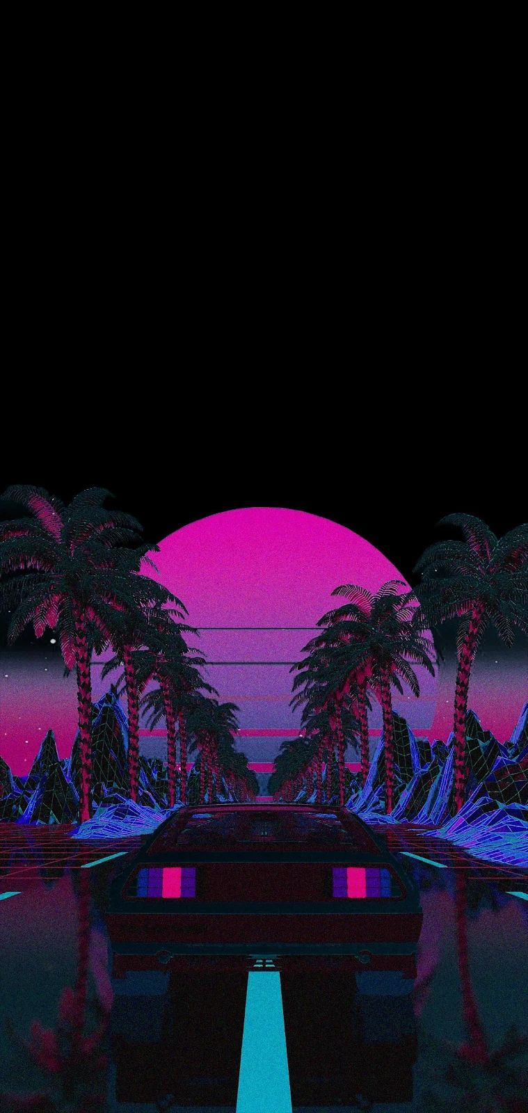 A Cool Cyberpunk, Amoled, Vaporwave, Oled, Reflection Full HD iPhone Wallpaper for Free Download in High Quality [1080x2278]