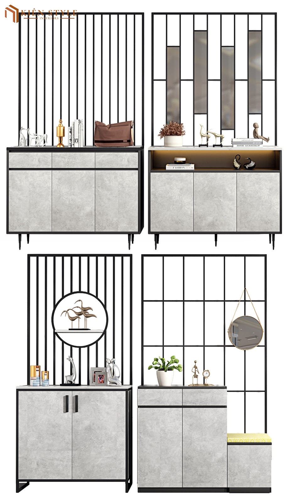 Mẫu tủ giày mới nhất 2024