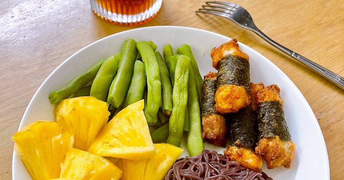 Chả ức gà đậu hũ rong biển