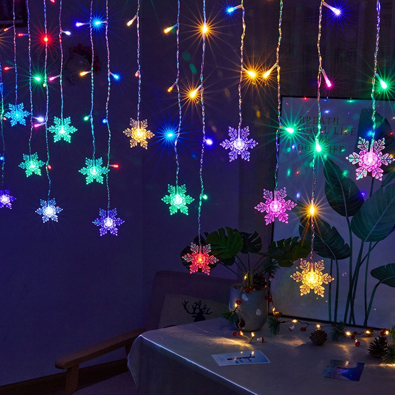 LED-Eiszapfen-Lichtervorhang für Fensterdekoration