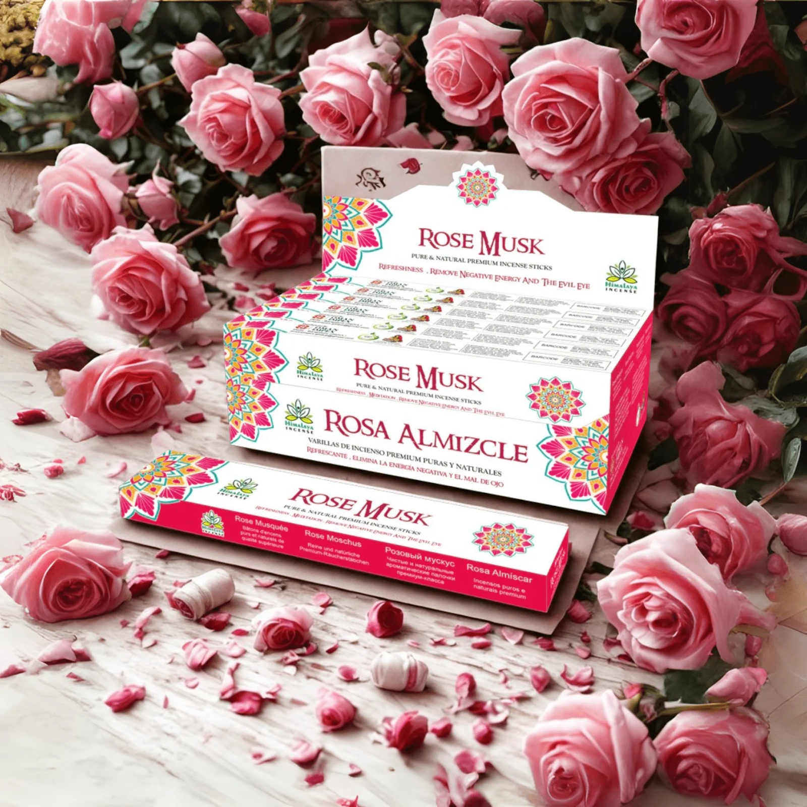 MASALA HIMALAYA MANDALA  ROSA CON MUSK (ALMIZCLE)
