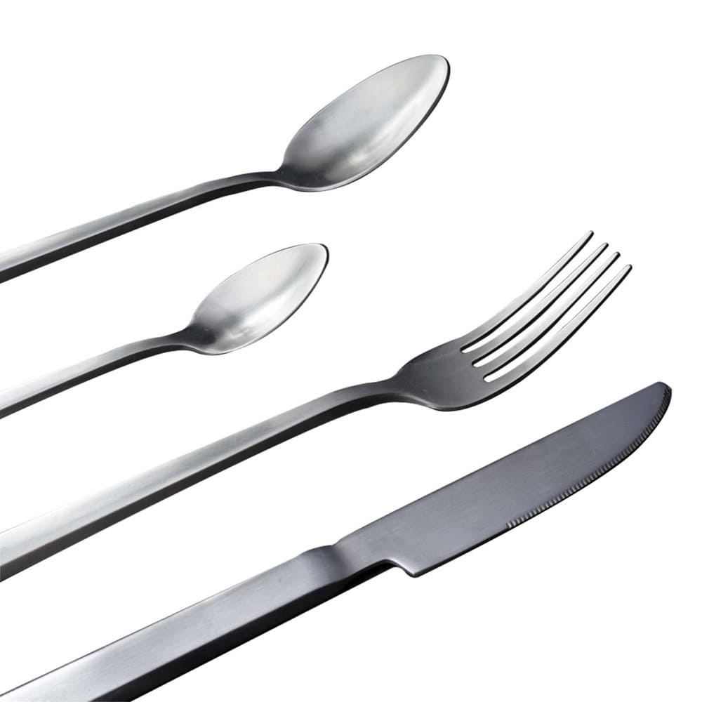 Set de cubiertos de acero inoxidable Chefmaker™ Mara color plata, 18 piezas