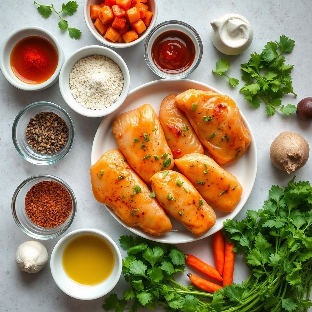 Ingredients for Crispy Sweet Chili Chicken Bites Ready in 20 Minutes – Easy Weeknight Win
