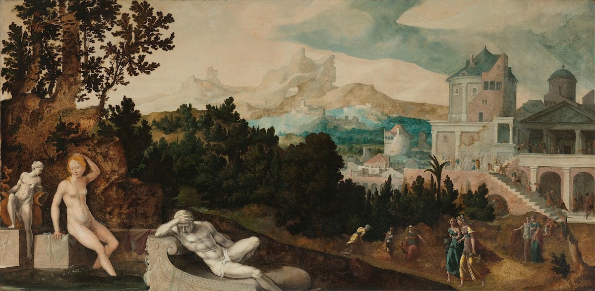 Landscape with Bathsheba c 1540   c 1545