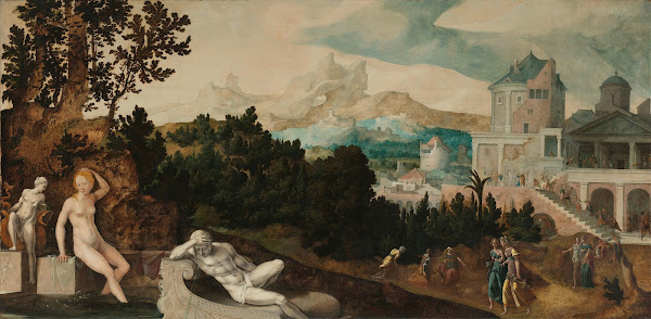 Landscape with Bathsheba c 1540   c 1545
