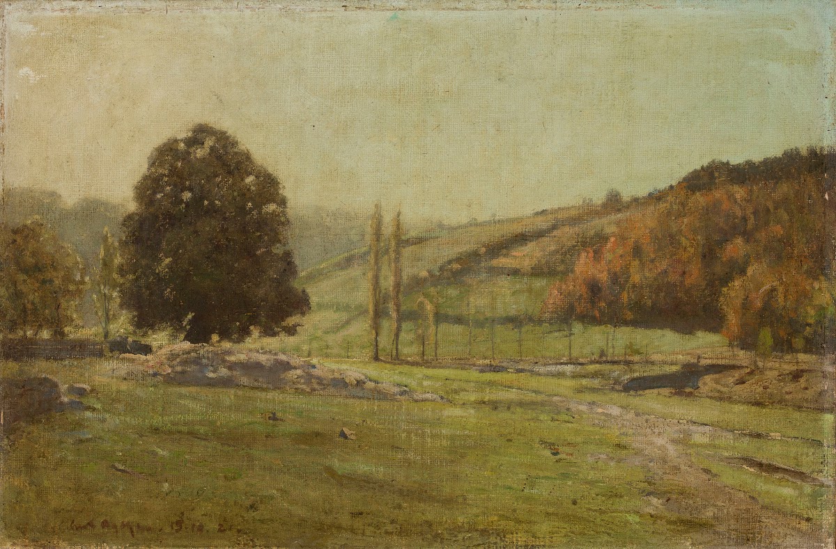 Landscape with poplars 1921