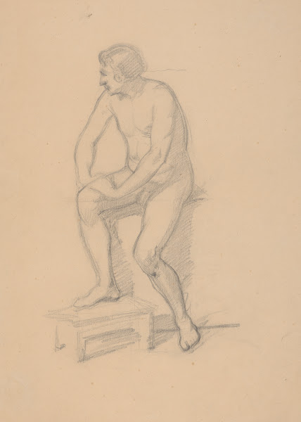 Sketch of the king figure for the painting Death of Barbara Radziwiłł 1860