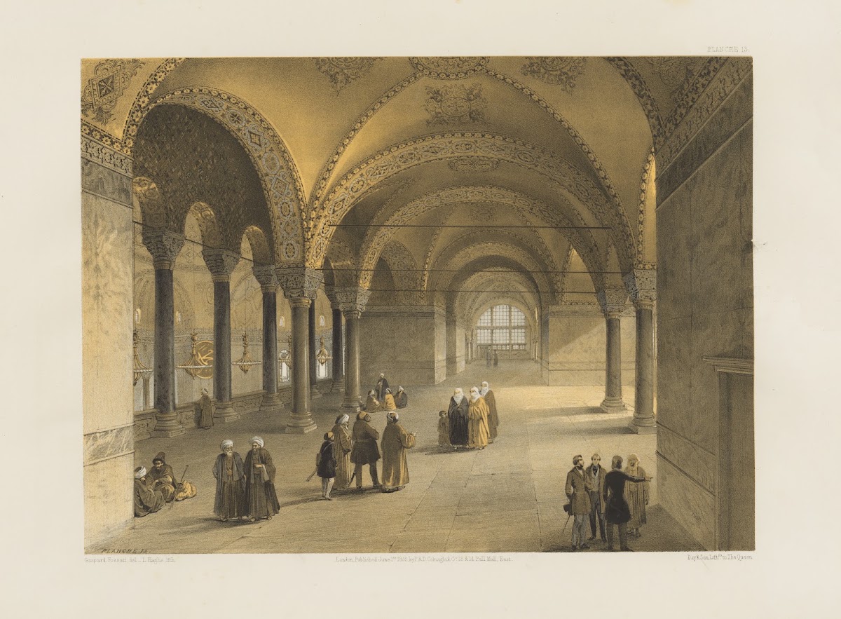 Aya Sofia Constantinople as recently restored by order of H M the sultan Abdul M