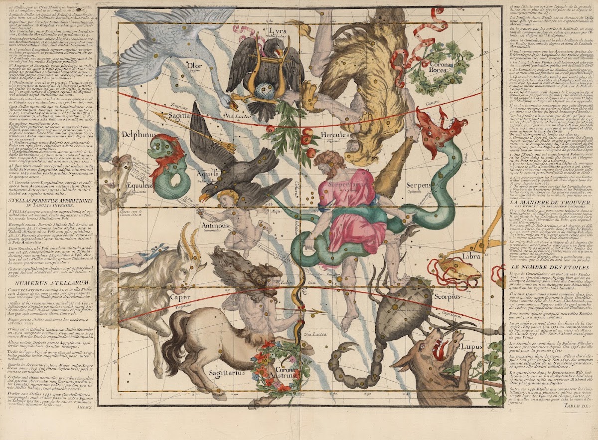 Plate 5 Hercules Sagittarius and other constellations 1693