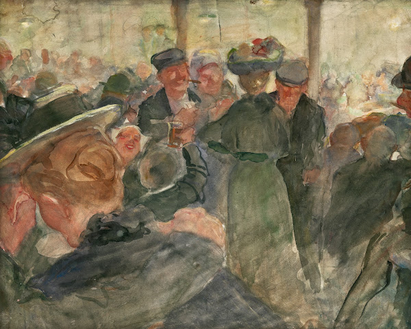 Celebrating the queens birthday in a bar 20th century