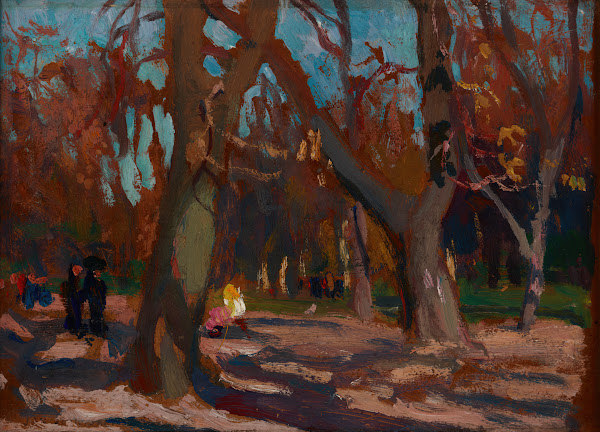 The Planty Park in Krakow circa 1903