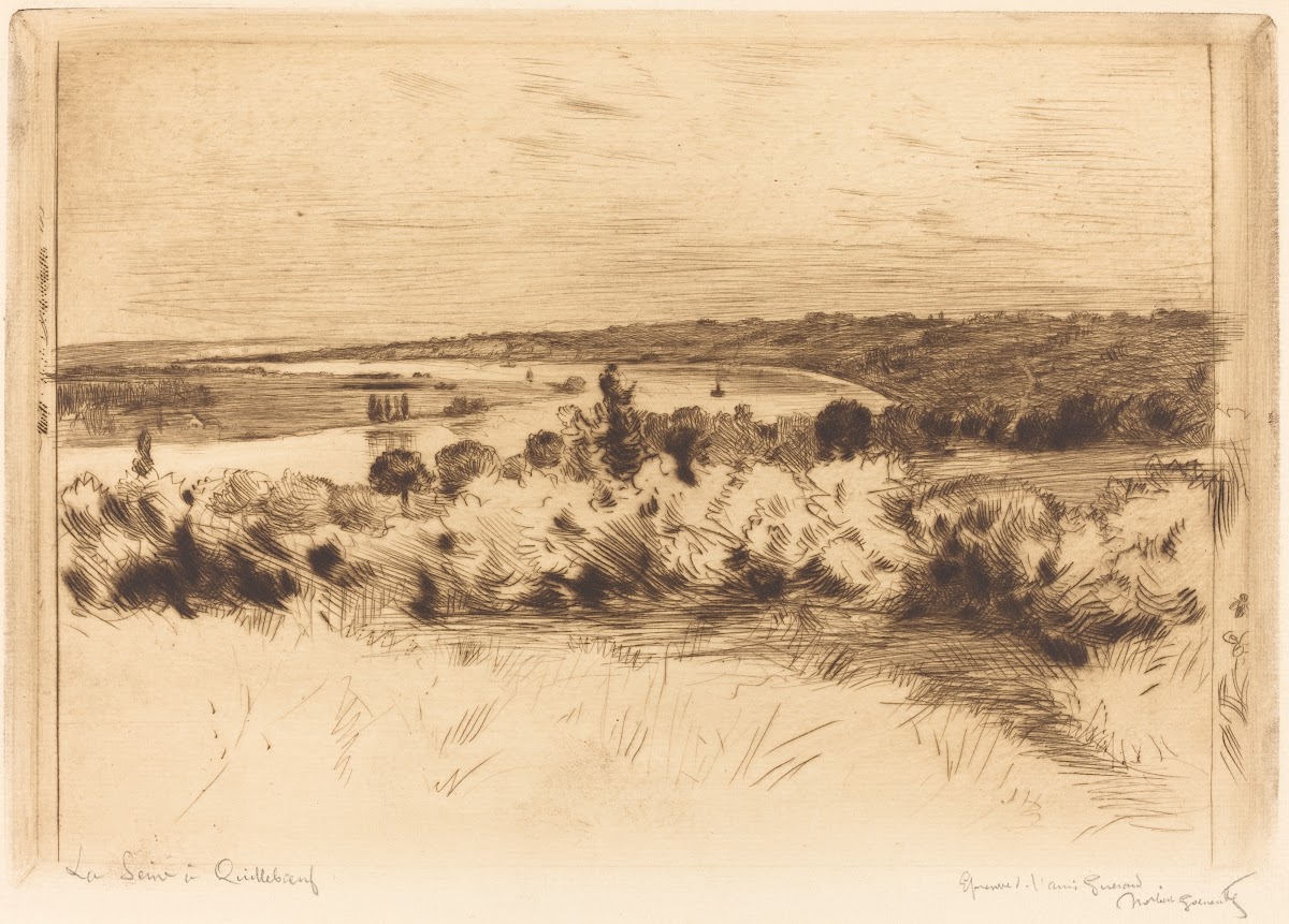 The Seine at Quilleboeuf La Seine a Quilleboeuf 1890