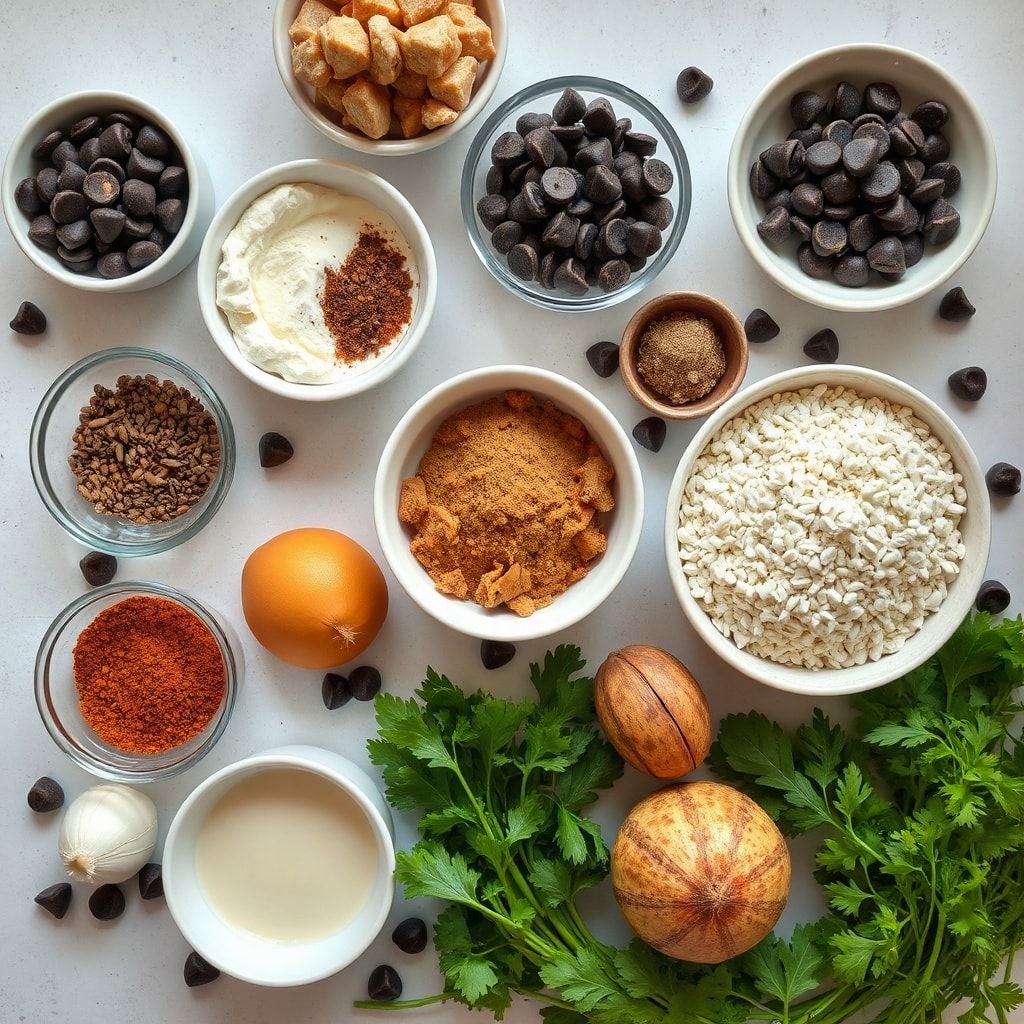 Ingredients for Ultra Thick Bakery Style Chocolate Chip Cookies – Easy One-Bowl Recipe
