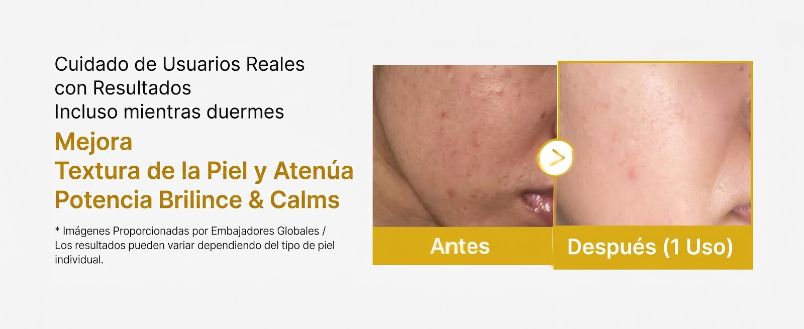 Aplicación de mascarilla nocturna Medicube con cepillo