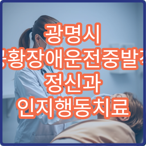 광명시 공황장애운전중발작 정신과 인지행동치료 노출치료 병원