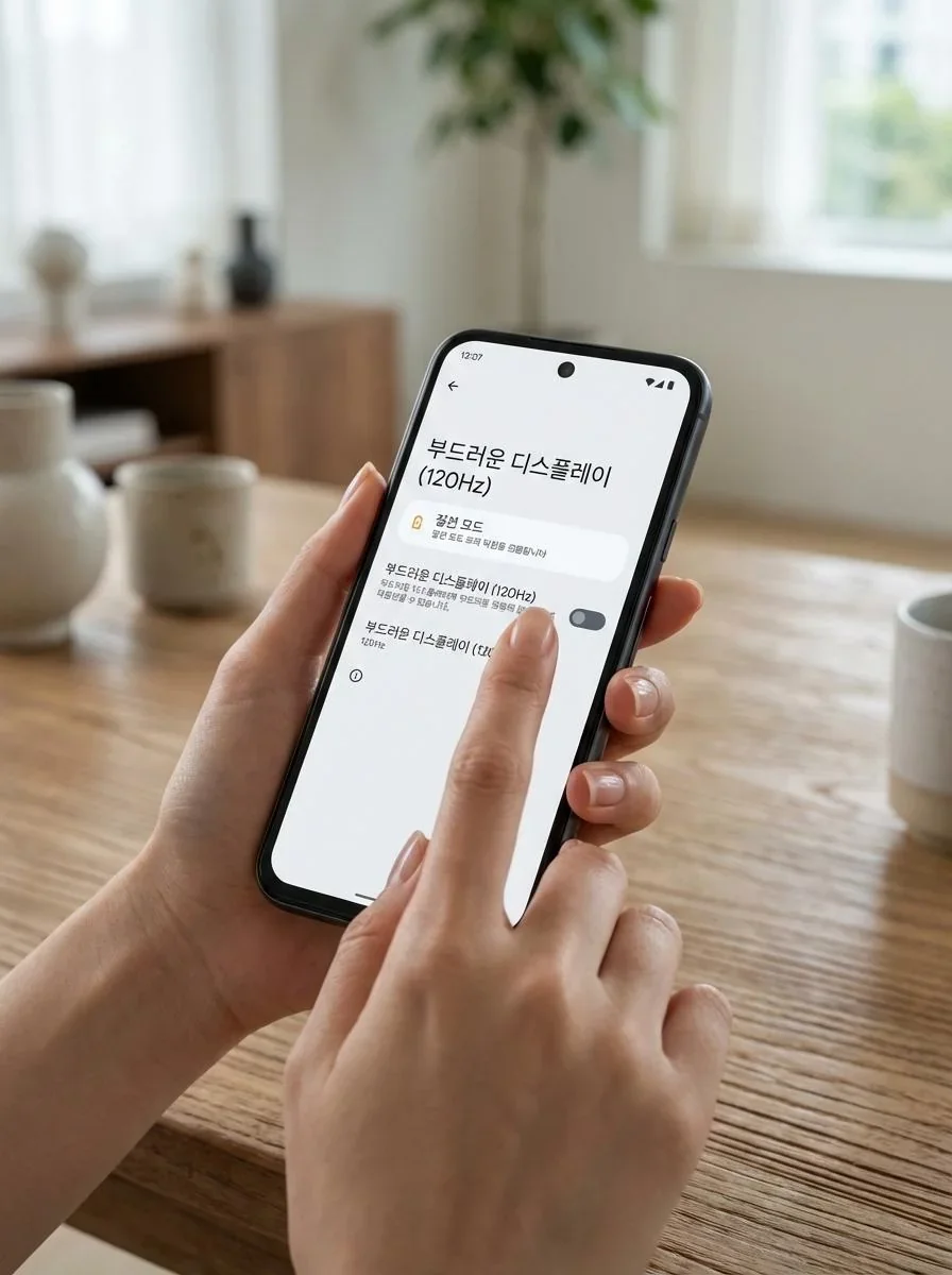 설정 변경 팁 안내