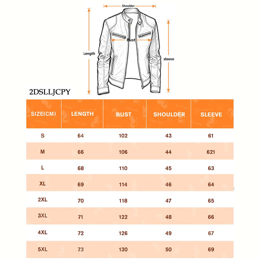 2D Double-Zip Biker Leather Jacket