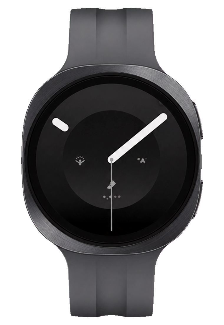 Galaxy Watch 9 Graphite da 40 mm, scontornato e centrato