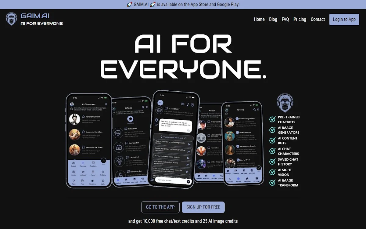 Captura de GAIM.AI Desktop App