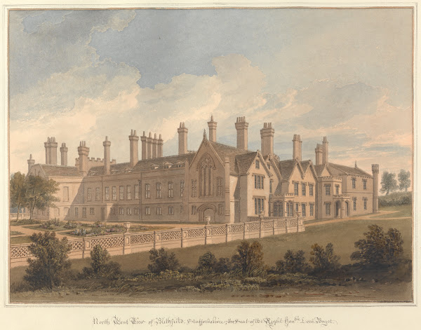 North West View of Blithfield Staffordshire the Seat of the Right Honble Lord Ba