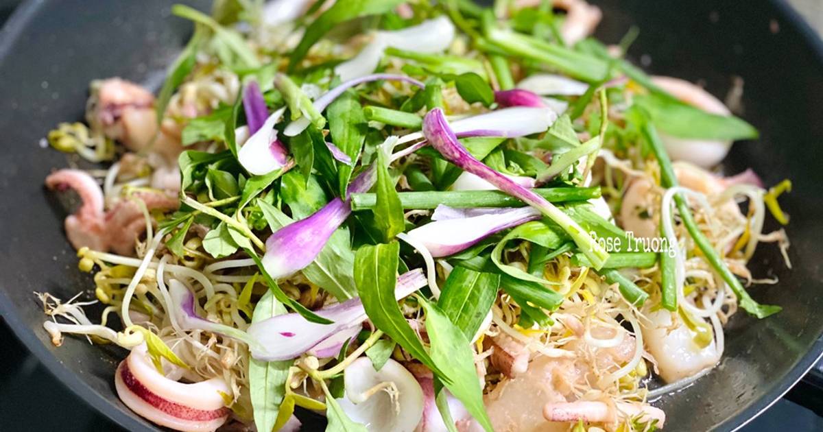 Mực Xào Giá Hành