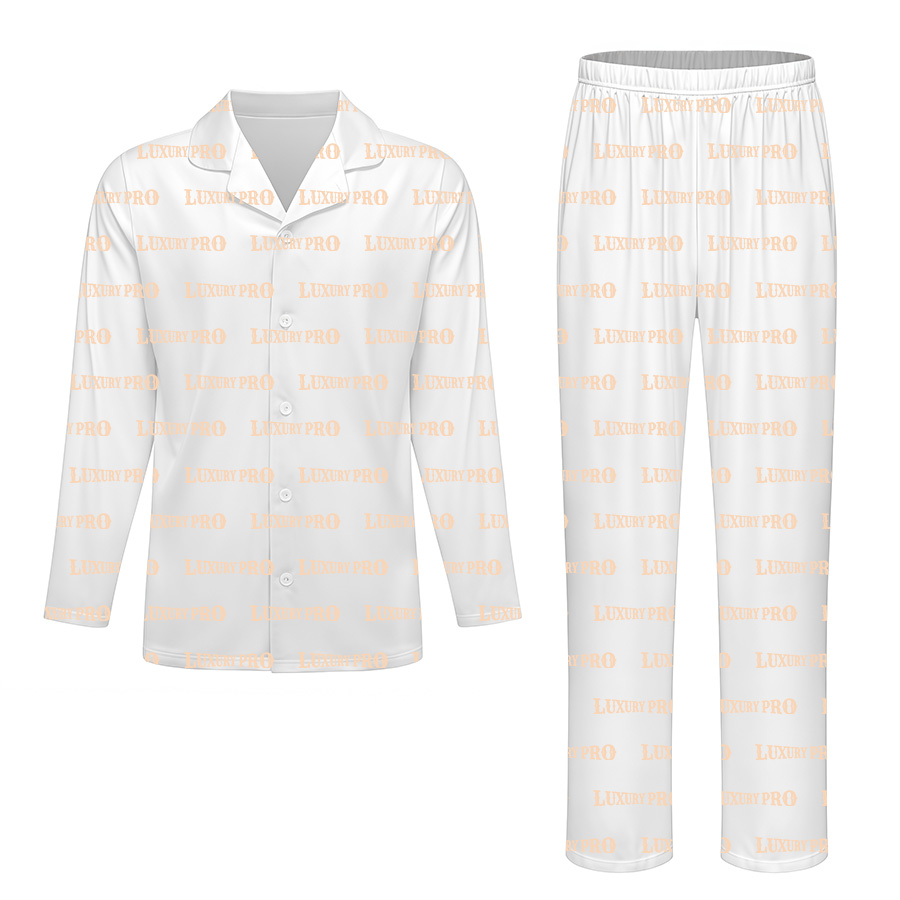AOP Satin PTB Long Sleeve and Long Pants Pajama Set