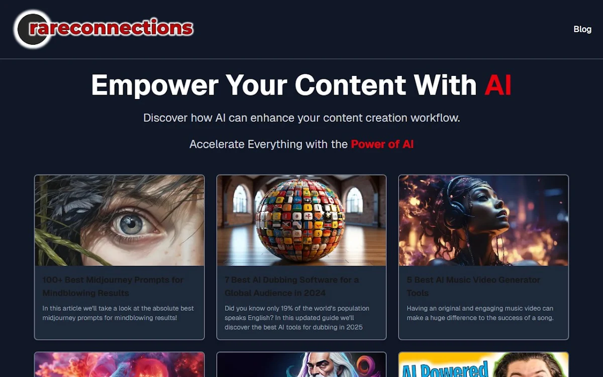 Captura de rareconnections.io