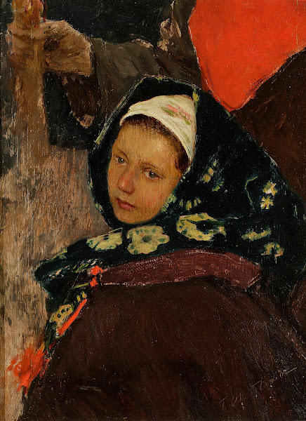 Ruthenian woman  head of a peasant woman 1895
