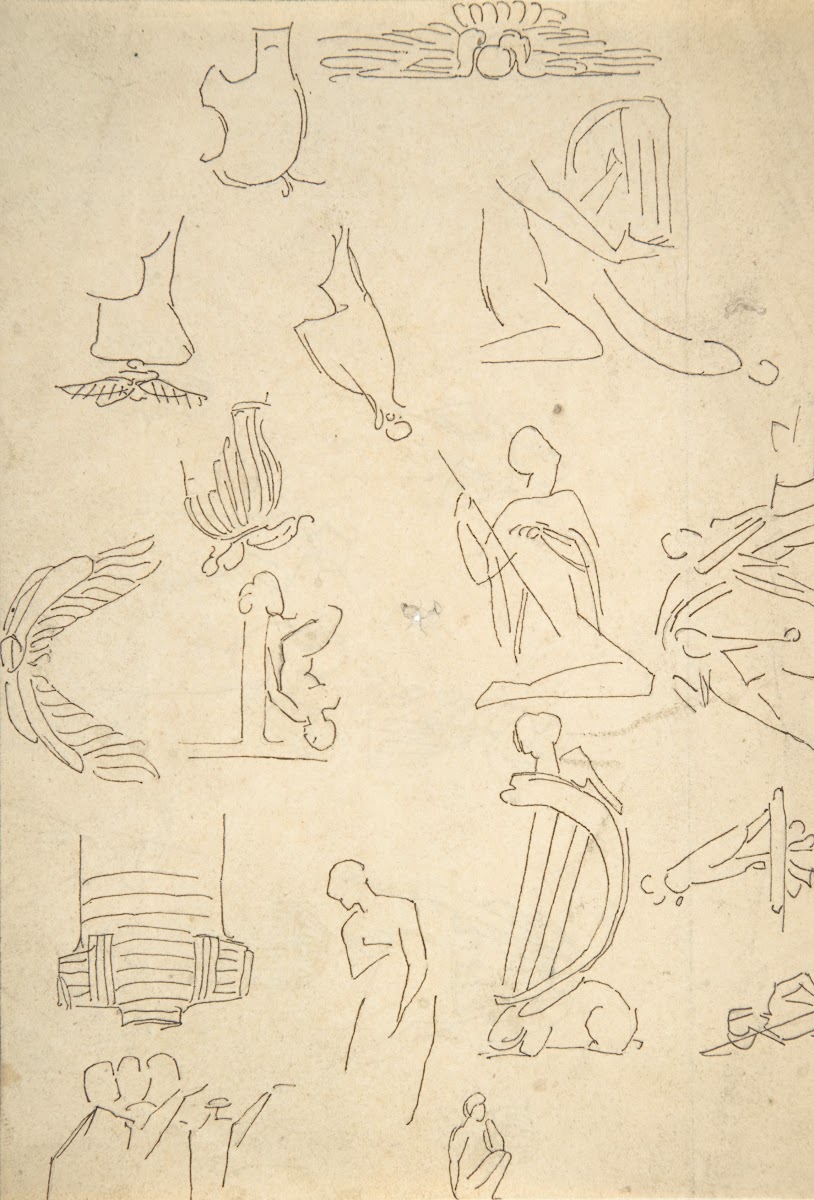 Sketches of Miscellaneous Egyptian Details and Figures 180540