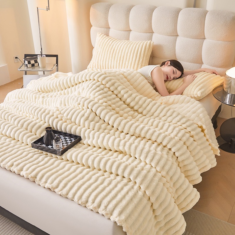 Fleece-Wolldecke, 800–1000 g, vier Jahreszeiten