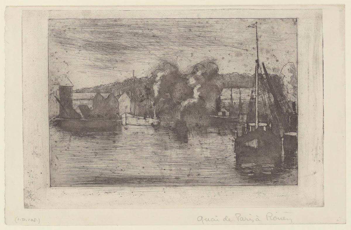 Quai de Paris Rouen 1891