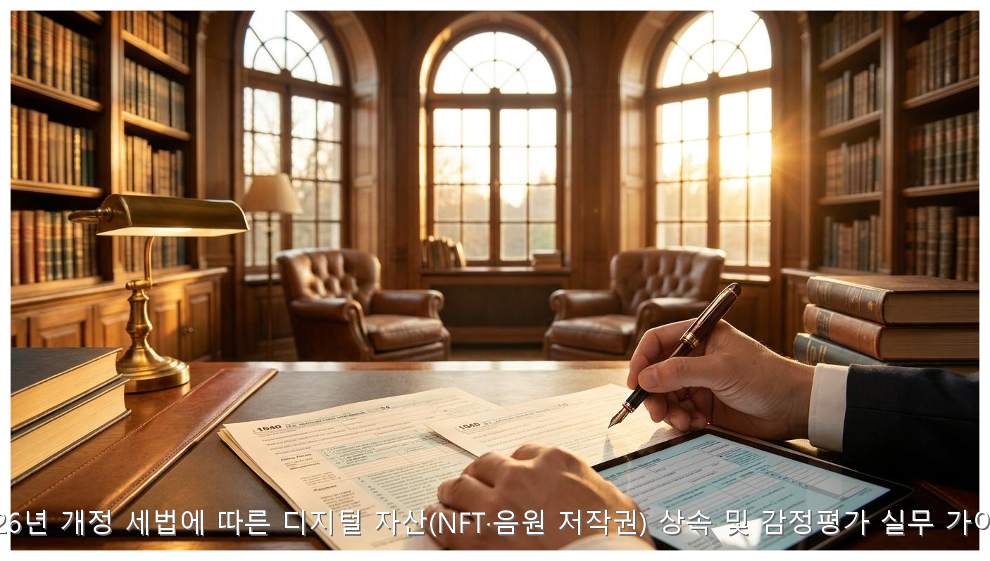 2026년 개정 세법에 따른 디지털 자산(NFT·음원 저작권) 상속 및 감정평가 실무 가이드 핵심 안내 및 분석 인포그래픽 (3)