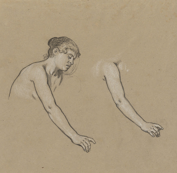 Studies for Figure ofWinter ca1893