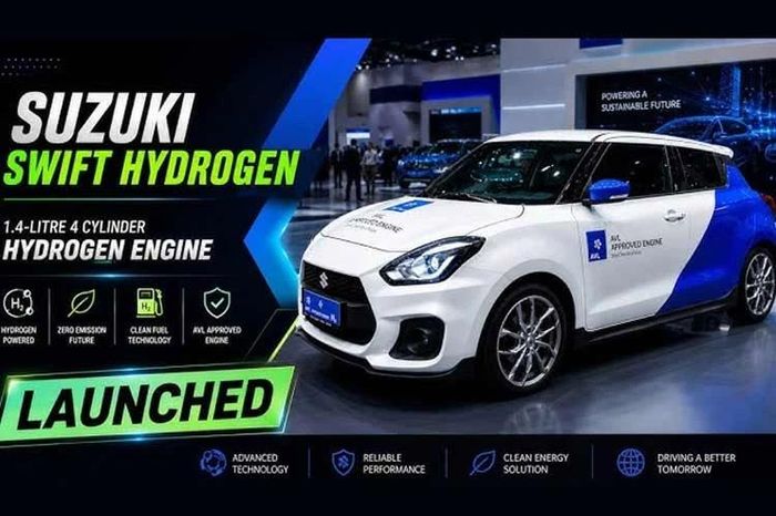 Suzuki Swift động cơ hydro ra mắt, không phát thải CO₂ - Báo Tri thức &amp; Cuộc sống