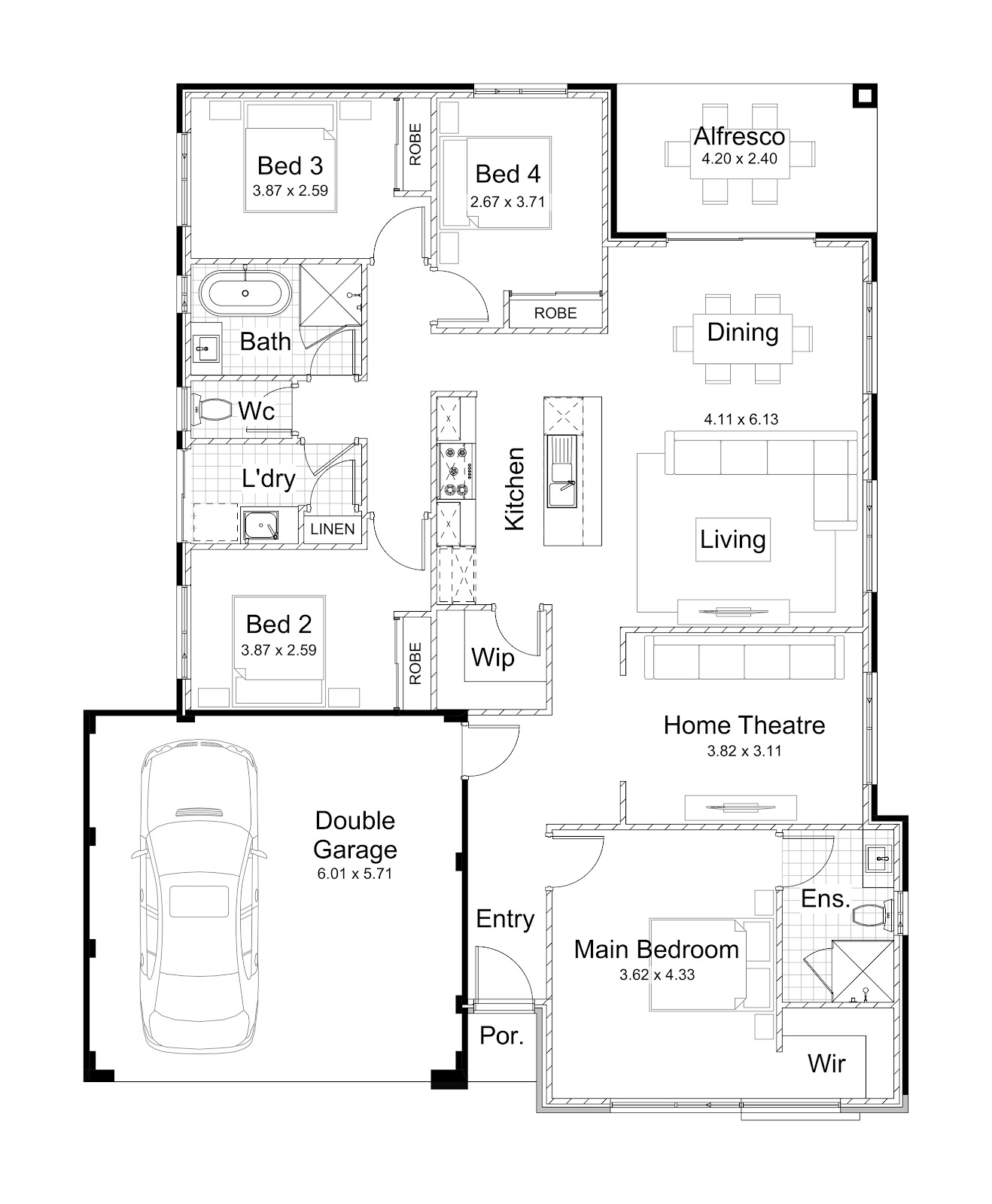 House and Land Investment Property in Karnup, WA (4.19% Yield) | Aus Investment Properties - Floor Plan 1
